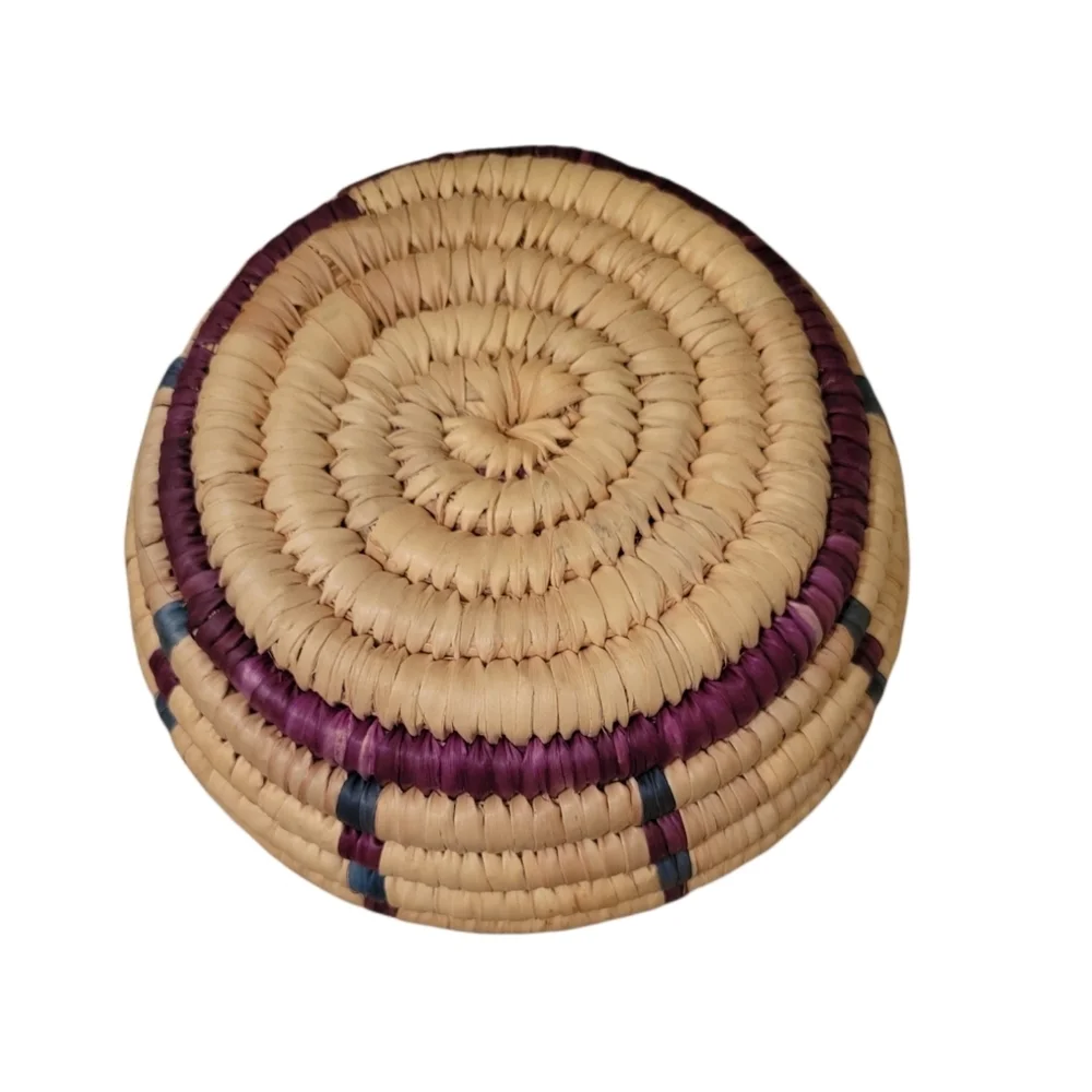 African native American storage house decor Basket Boho basket with lid - Picture 3 of 7